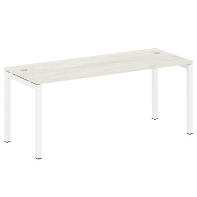 Metal System Quattro 5x5 50БП.СП-5 (Дуб наварра/Белый) Стол письменный на П-образном м/к
