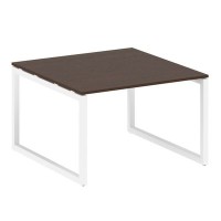 Metal System Quattro 5x5 50БО.ПРГ-1.2 (Венге цаво/Белый) Переговорный стол на О-образном м/к