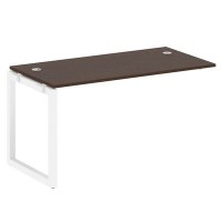 Metal System Quattro 5x5 50БО.ПРС-СП-1.3 (Венге цаво/Белый) Проходной наборный элемент рабочей станции на О-образном м/к