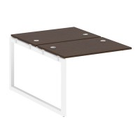 Metal System Quattro 5x5 50БО.ПРС-СП-2.1 (Венге цаво/Белый) Проходной наборный элемент рабочей станции на О-образном м/к