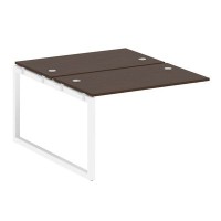 Metal System Quattro 5x5 50БО.ПРС-СП-2.2 (Венге цаво/Белый) Проходной наборный элемент рабочей станции на О-образном м/к