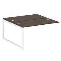 Metal System Quattro 5x5 50БО.ПРС-СП-2.3 (Венге цаво/Белый) Проходной наборный элемент рабочей станции на О-образном м/к