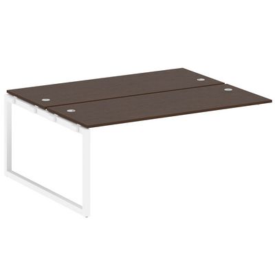 Metal System Quattro 5x5 50БО.ПРС-СП-2.5 (Венге цаво/Белый) Проходной наборный элемент рабочей станции на О-образном м/к