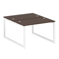 Metal System Quattro 5x5 50БО.РАС-СП-2.2 (Венге цаво/Белый) Рабочая станция на О-образном м/к