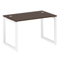 Metal System Quattro 5x5 50БО.СП-2 (Венге цаво/Белый) Стол письменный на О-образном м/к