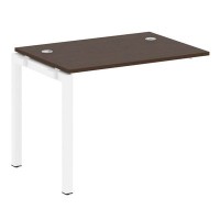 Metal System Quattro 5x5 50БП.ПРС-СП-1.1 (Венге цаво/Белый) Проходной наборный элемент рабочей станции на П-образном м/к