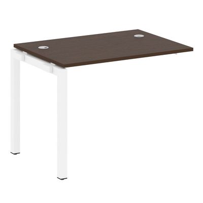 Metal System Quattro 5x5 50БП.ПРС-СП-1.1 (Венге цаво/Белый) Проходной наборный элемент рабочей станции на П-образном м/к