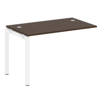 50БП.ПРС-СП-1.2 (Венге цаво/Белый) Проходной наборный элемент рабочей станции на П-образном м/к