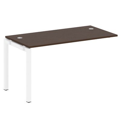 Metal System Quattro 5x5 50БП.ПРС-СП-1.3 (Венге цаво/Белый) Проходной наборный элемент рабочей станции на П-образном м/к