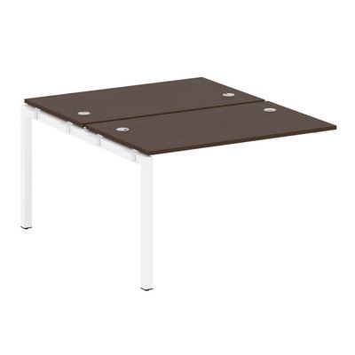 Metal System Quattro 5x5 50БП.ПРС-СП-2.2 (Венге цаво/Белый) Проходной наборный элемент рабочей станции на П-образном м/к