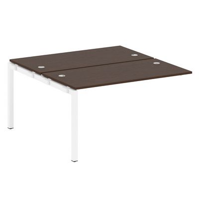 Metal System Quattro 5x5 50БП.ПРС-СП-2.3 (Венге цаво/Белый) Проходной наборный элемент рабочей станции на П-образном м/к