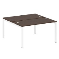 Metal System Quattro 5x5 50БП.РАС-СП-2.3 (Венге цаво/Белый) Рабочая станция на П-образном м/к