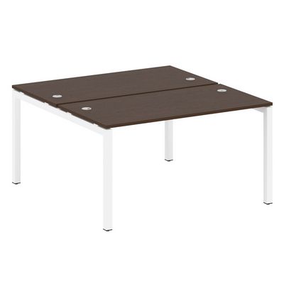 Metal System Quattro 5x5 50БП.РАС-СП-2.3 (Венге цаво/Белый) Рабочая станция на П-образном м/к