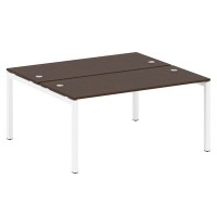 Metal System Quattro 5x5 50БП.РАС-СП-2.4 (Венге цаво/Белый) Рабочая станция на П-образном м/к