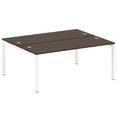 Metal System Quattro 5x5 50БП.РАС-СП-2.5 (Венге цаво/Белый) Рабочая станция на П-образном м/к