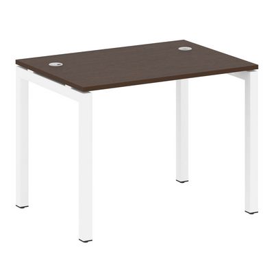 Metal System Quattro 5x5 50БП.СП-1 (Венге цаво/Белый) Стол письменный на П-образном м/к