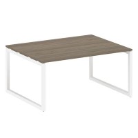 Metal System Quattro 5x5 50БО.ПРГ-1.4 (Вяз благородный/Белый) Переговорный стол на О-образном м/к