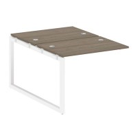 Metal System Quattro 5x5 50БО.ПРС-СП-2.1 (Вяз благородный/Белый) Проходной наборный элемент рабочей станции на О-образном м/к