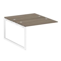 Metal System Quattro 5x5 50БО.ПРС-СП-2.2 (Вяз благородный/Белый) Проходной наборный элемент рабочей станции на О-образном м/к