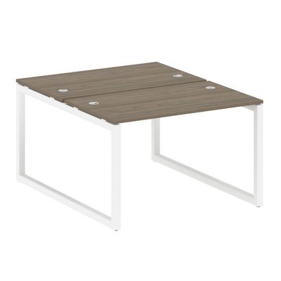 Metal System Quattro 5x5 50БО.РАС-СП-2.2 (Вяз благородный/Белый) Рабочая станция на О-образном м/к