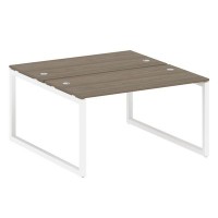 Metal System Quattro 5x5 50БО.РАС-СП-2.3 (Вяз благородный/Белый) Рабочая станция на О-образном м/к