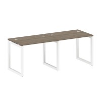 Metal System Quattro 5x5 50БО.СМ-2.1 (Вяз благородный/Белый) Рабочая станция на 2 раб.места на О-образном м/к