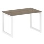 Metal System Quattro 5x5 50БО.СП-2 (Вяз благородный/Белый) Стол письменный на О-образном м/к