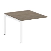 Metal System Quattro 5x5 50БП.ППРГ-1 (Вяз благородный/Белый) Проходной наборный элемент переговорного стола на П-образном м/к