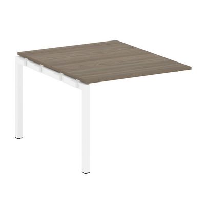 Metal System Quattro 5x5 50БП.ППРГ-1 (Вяз благородный/Белый) Проходной наборный элемент переговорного стола на П-образном м/к