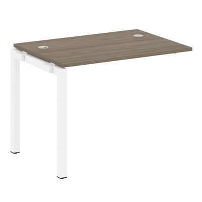 Metal System Quattro 5x5 50БП.ПРС-СП-1.1 (Вяз благородный/Белый) Проходной наборный элемент рабочей станции на П-образном м/к