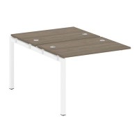 Metal System Quattro 5x5 50БП.ПРС-СП-2.1 (Вяз благородный/Белый) Проходной наборный элемент рабочей станции на П-образном м/к