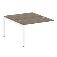 Metal System Quattro 5x5 50БП.ПРС-СП-2.2 (Вяз благородный/Белый) Проходной наборный элемент рабочей станции на П-образном м/к