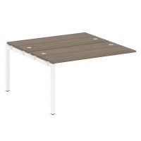 Metal System Quattro 5x5 50БП.ПРС-СП-2.3 (Вяз благородный/Белый) Проходной наборный элемент рабочей станции на П-образном м/к