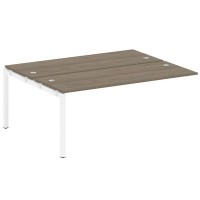 Metal System Quattro 5x5 50БП.ПРС-СП-2.5 (Вяз благородный/Белый) Проходной наборный элемент рабочей станции на П-образном м/к