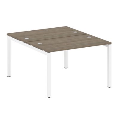 Metal System Quattro 5x5 50БП.РАС-СП-2.2 (Вяз благородный/Белый) Рабочая станция на П-образном м/к