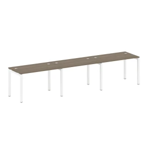 50БП.СМ-3.2 (Вяз благородный/Белый) Рабочая станция на 3 раб.места на П-образном м/к
