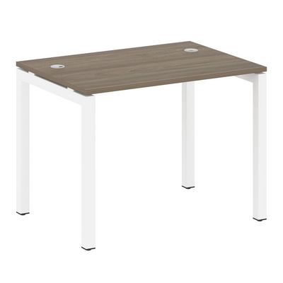 Metal System Quattro 5x5 50БП.СП-1 (Вяз благородный/Белый) Стол письменный на П-образном м/к