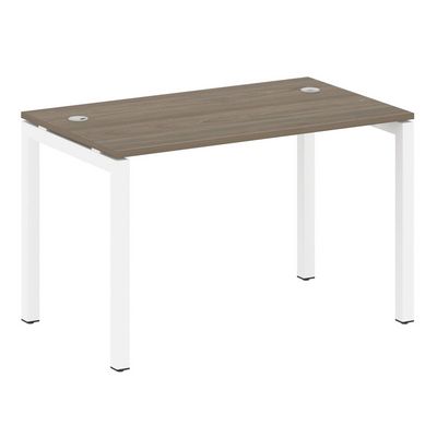 Metal System Quattro 5x5 50БП.СП-2 (Вяз благородный/Белый) Стол письменный на П-образном м/к