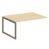 Metal System Quattro 5x5 50БО.ППРГ-4 (Акация лорка/Мокко) Проходной наборный элемент переговорного стола на О-образном м/к