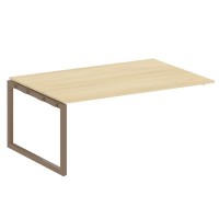 Metal System Quattro 5x5 50БО.ППРГ-5 (Акация лорка/Мокко) Проходной наборный элемент переговорного стола на О-образном м/к