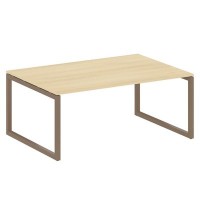 Metal System Quattro 5x5 50БО.ПРГ-1.5 (Акация лорка/Мокко) Переговорный стол на О-образном м/к