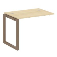 Metal System Quattro 5x5 50БО.ПРС-СП-1.1 (Акация лорка/Мокко) Проходной наборный элемент рабочей станции на О-образном м/к