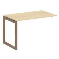 Metal System Quattro 5x5 50БО.ПРС-СП-1.2 (Акация лорка/Мокко) Проходной наборный элемент рабочей станции на О-образном м/к