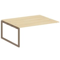 Metal System Quattro 5x5 50БО.ПРС-СП-2.5 (Акация лорка/Мокко) Проходной наборный элемент рабочей станции на О-образном м/к