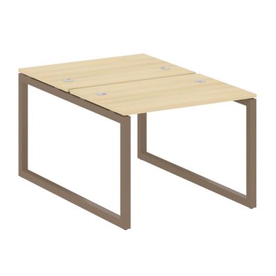 Metal System Quattro 5x5 50БО.РАС-СП-2.1 (Акация лорка/Мокко) Рабочая станция на О-образном м/к