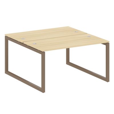 Metal System Quattro 5x5 50БО.РАС-СП-2.3 (Акация лорка/Мокко) Рабочая станция на О-образном м/к