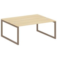 Metal System Quattro 5x5 50БО.РАС-СП-2.5 (Акация лорка/Мокко) Рабочая станция на О-образном м/к