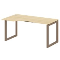 Metal System Quattro 5x5 50БО.СА-1 Л (Акация лорка/Мокко) Стол криволинейный левый на О-образном м/к