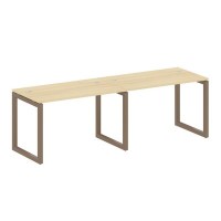 Metal System Quattro 5x5 50БО.СМ-2.2 (Акация лорка/Мокко) Рабочая станция на 2 раб.места на О-образном м/к