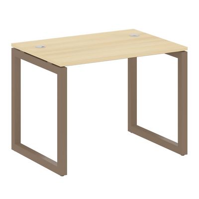 Metal System Quattro 5x5 50БО.СП-1 (Акация лорка/Мокко) Стол письменный на О-образном м/к